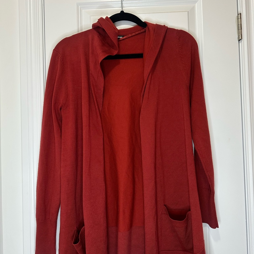 Women's Red Hooded Sweater size small